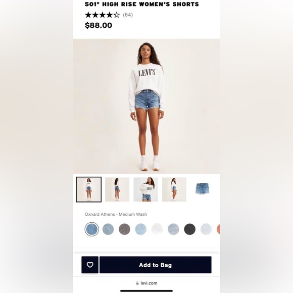 Levi’s 501 Shorts- Women’s - Picture 2 of 5